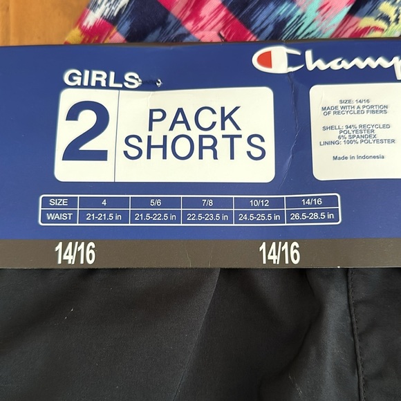 Girls Shorts -2 Pack Champion - Picture 5 of 6